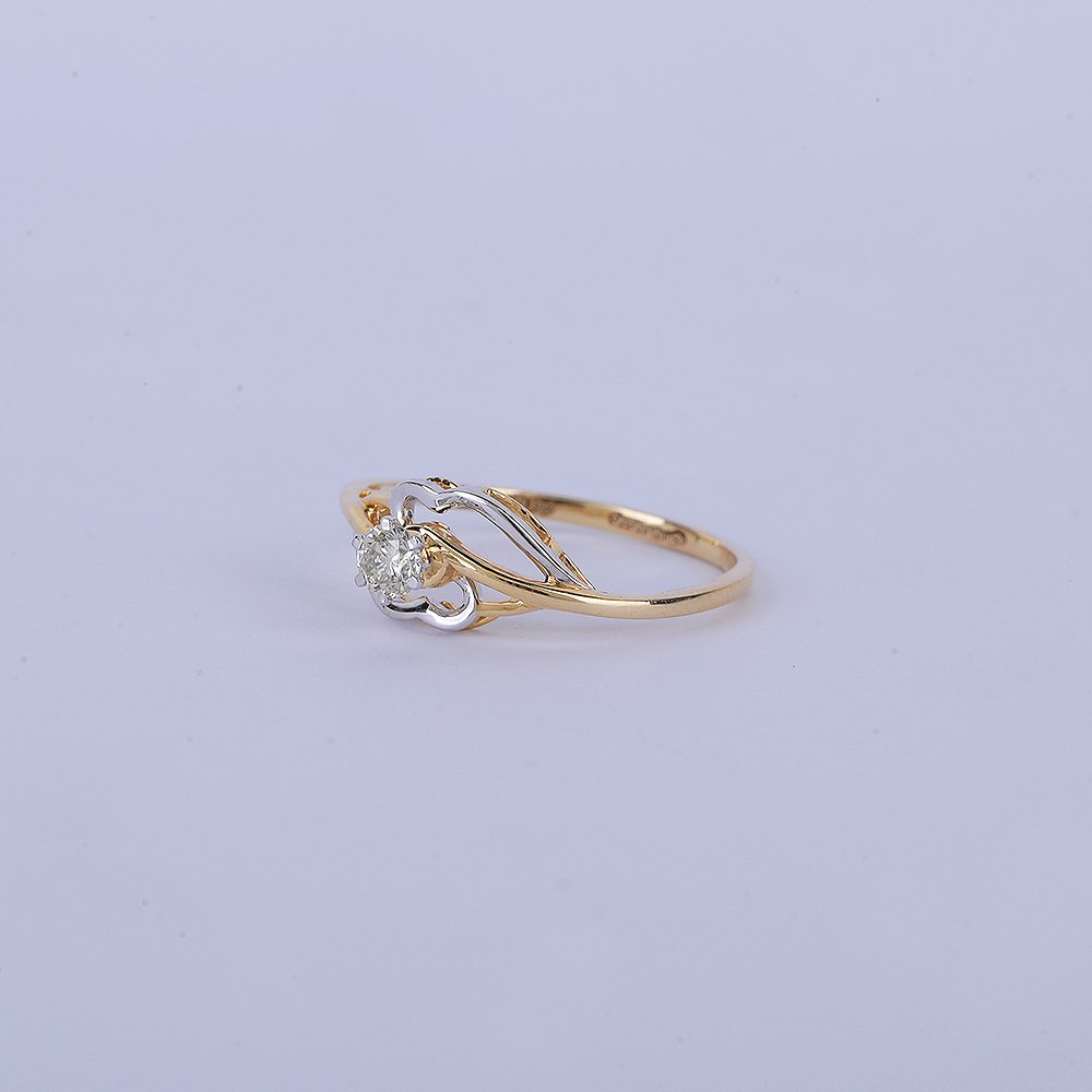 χωρίς τιμή ασφαλείας - Δαχτυλίδι - 14 καράτια Κίτρινο χρυσό -  0.20ct. tw. Διαμάντι (Φυσικό) - Δαχτυλίδι με μονόπετρο διαμαντιού #1.0