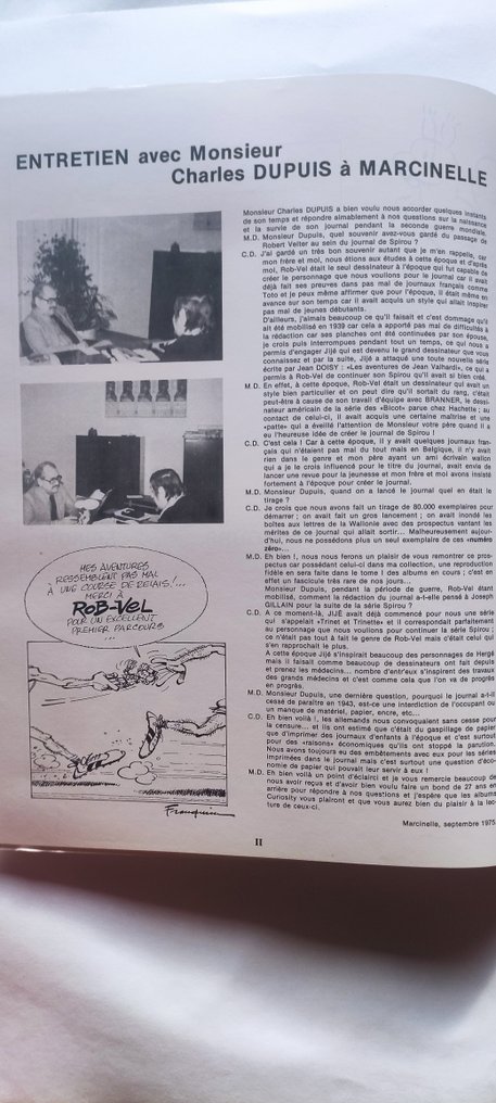 Rob-Vel - Et toujours Spirou + dédicace - B - 1 Album - Begrænset udgave - 1975 #4.3