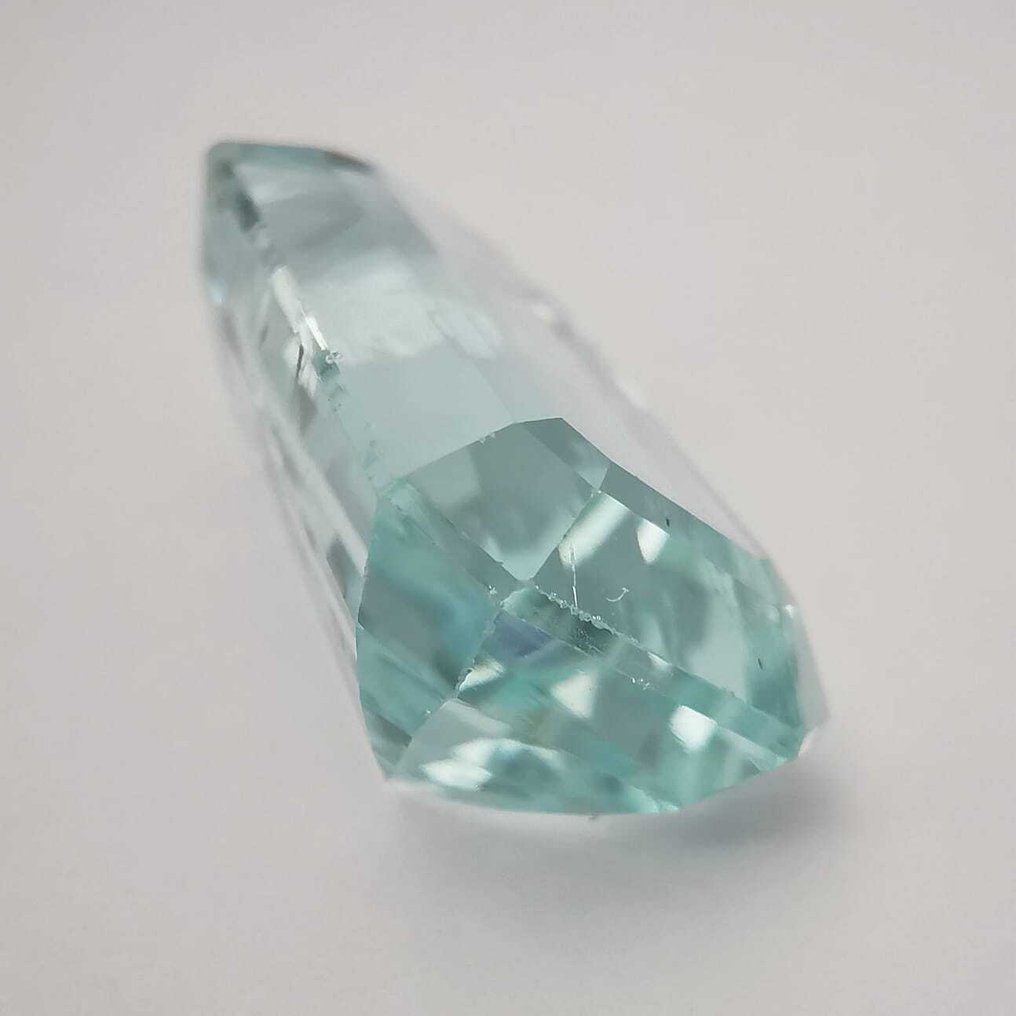 No reserve price Aquamarine  - 12.96 ct - Antwerp Laboratory for Gemstone Testing (ALGT) - Light Blue #2.1