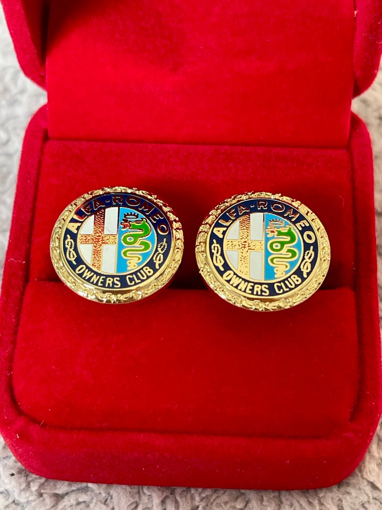 Oro Laminado (18k) - Manchetknapper - ALFA ROMEO Ejerklub #3.2