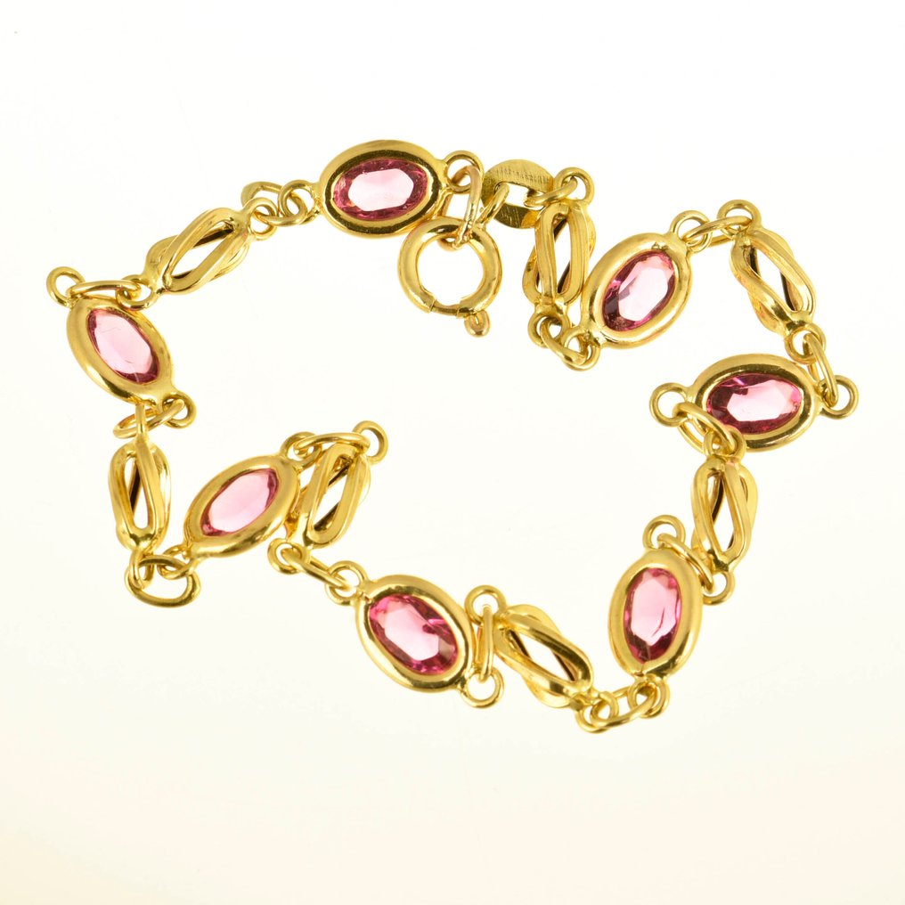 Βραχιόλι - 18 καράτια Κίτρινο χρυσό Τοπάζιο #4.3