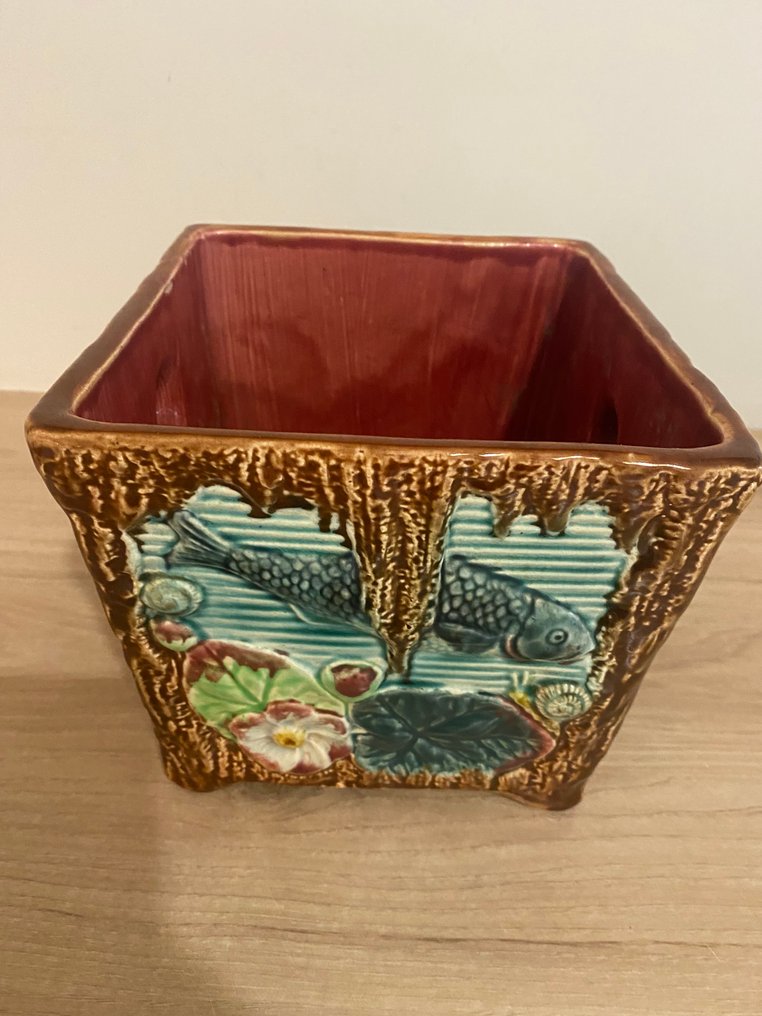 onnaing - Jardinière - Kerámia - Majolika cache pot #1.0