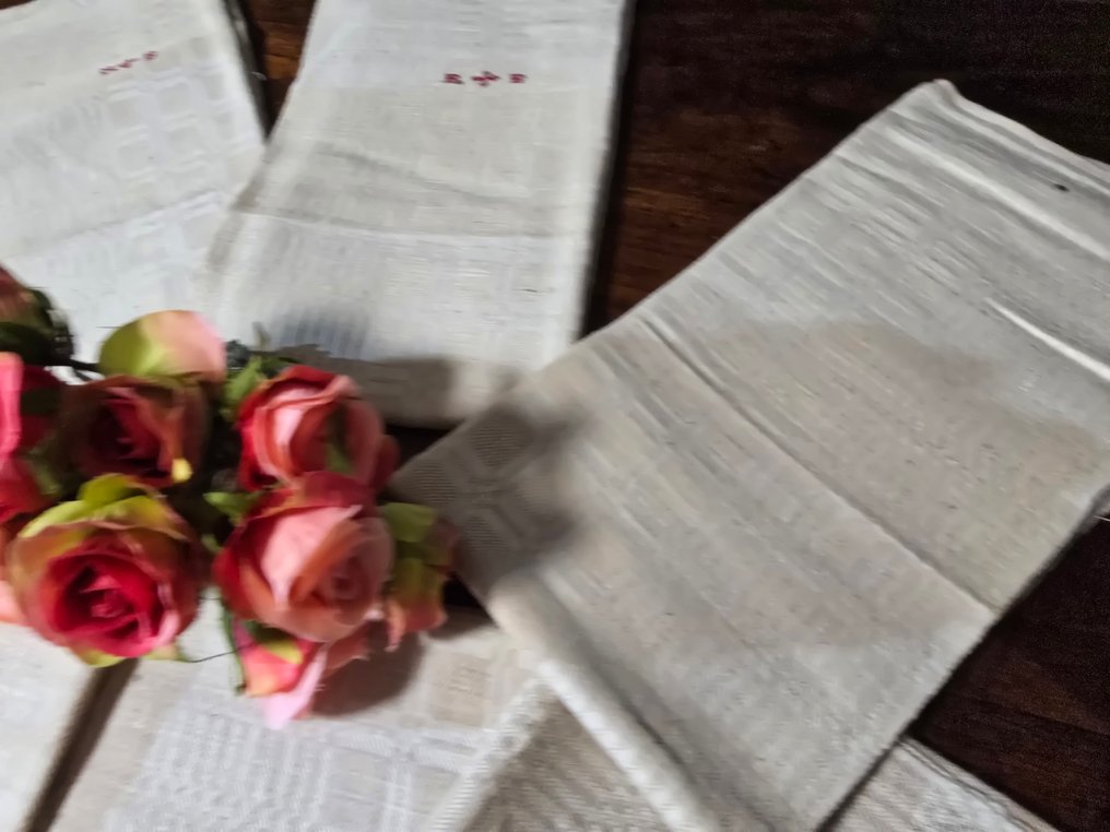 Tovagliolo (8) - 61 cm - 61 cm - Antichi tessuti #4.3