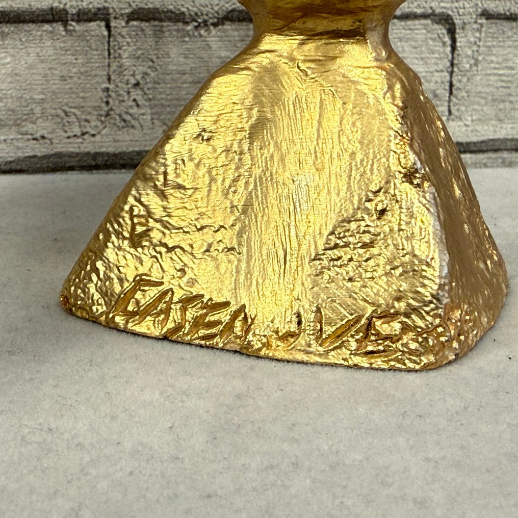 Caseneuve - Caseneuve - 烛台 鸟 (2) - 镀金青铜 - 青铜鸟形烛台 #2.1