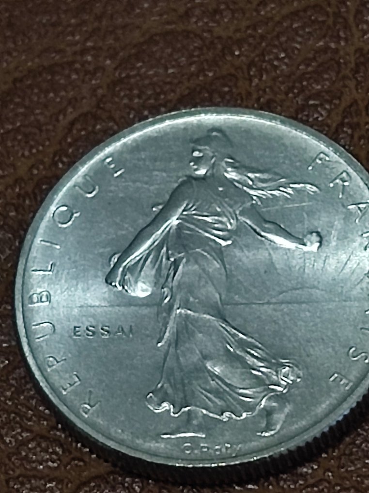 France. 1/2 Franc 1965 Semeuse. Essai en Nickel  (No reserve price) #4.3