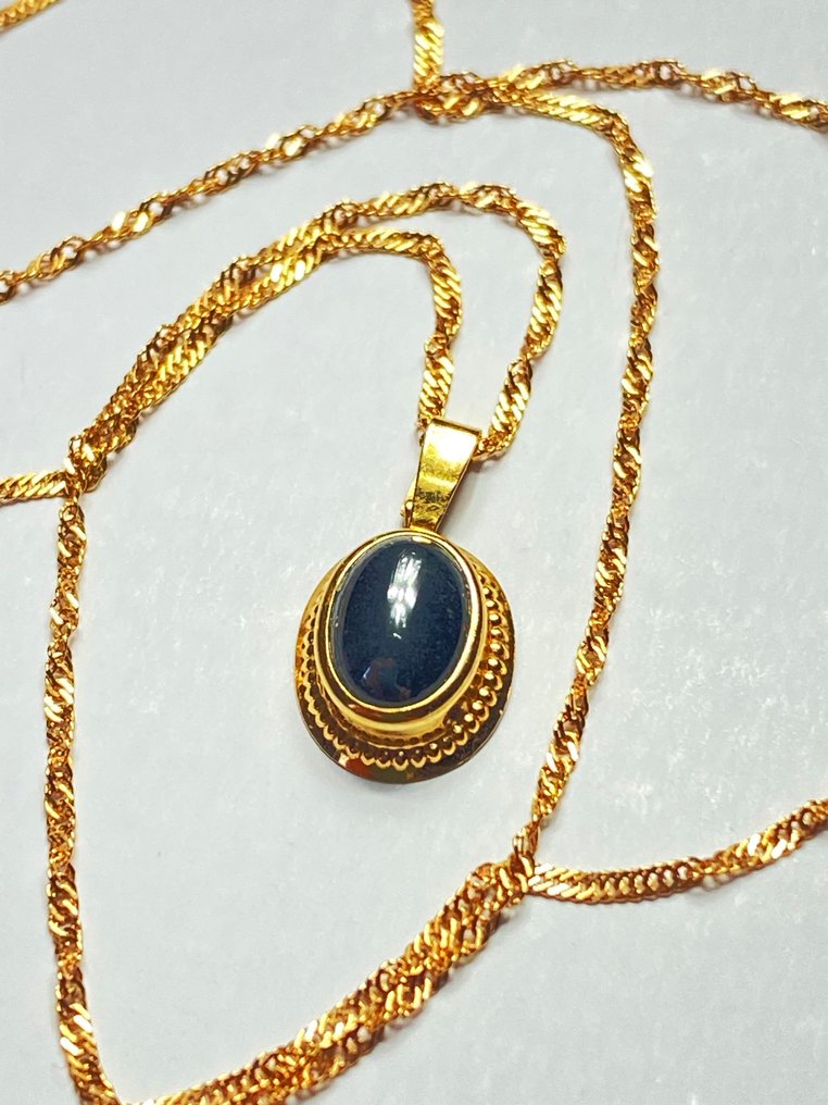 Sem preço de reserva - Colar com pingente - 18 K Ouro amarelo #1.0