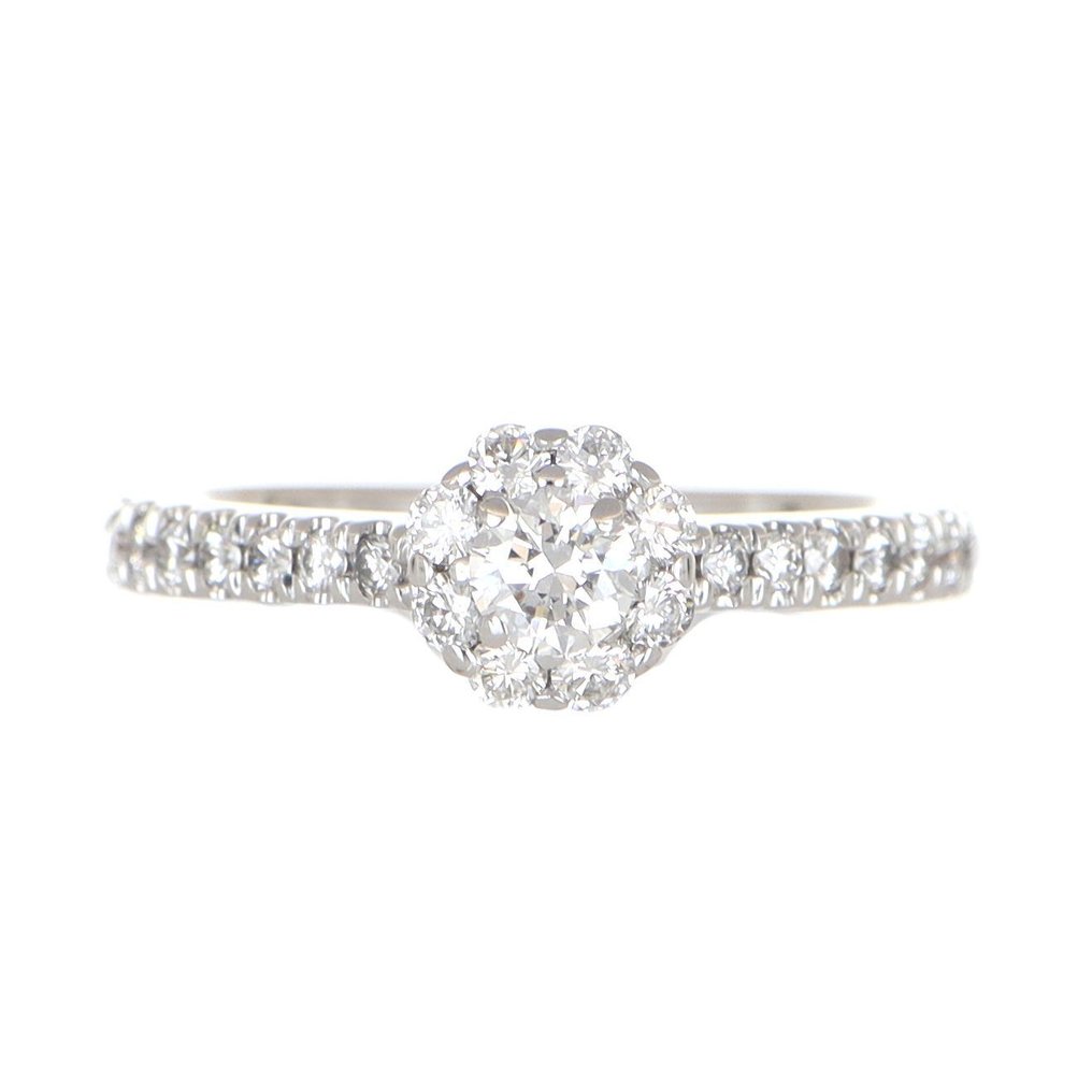 χωρίς τιμή ασφαλείας - Δαχτυλίδι - 18 καράτια Λευκός χρυσός Διαμάντι (Φυσικό)  - Διαμάντι #1.0