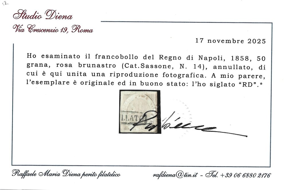 Italian Ancient States - Naples 1858 - Complete series #2.1