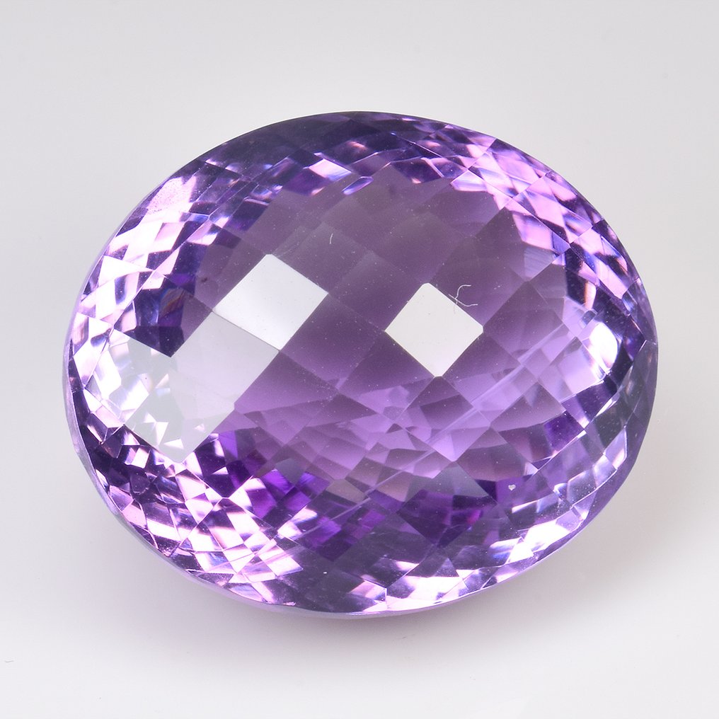 χωρίς τιμή ασφαλείας - 1 pcs  Μωβ Αμέθυστος  - 47.03 ct - Διεθνής Ένωση Έγχρωμων Πολύτιμων Λίθων (ICA GemLab) #1.0