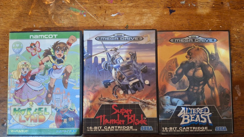 Sega, Namcot - Mega Drive - Marvel Land; Super Thunder Blade; Altered Beast - Video game - In original box #1.0