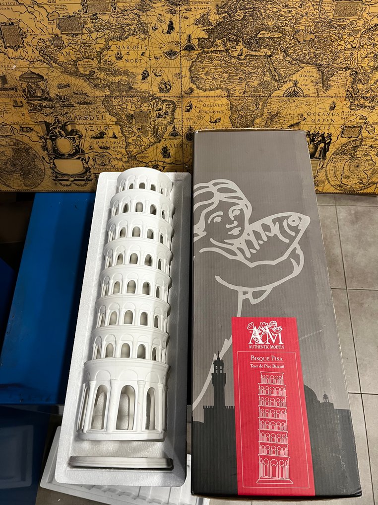 Sculpture, Torre Pisa Authentic Models AR025 - 48 cm - Porcelain #3.2