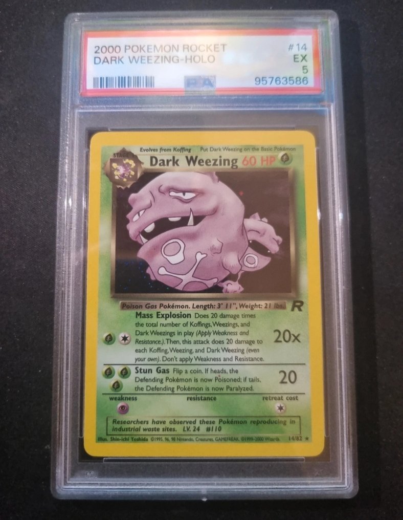 Pokémon - 2 Graded card - Muk, Dark Weezing 13;14 Kalvo - PSA 8 - Various sets - Luokiteltu kortti, jossa on luokiteltu nimikirjoitus #3.2