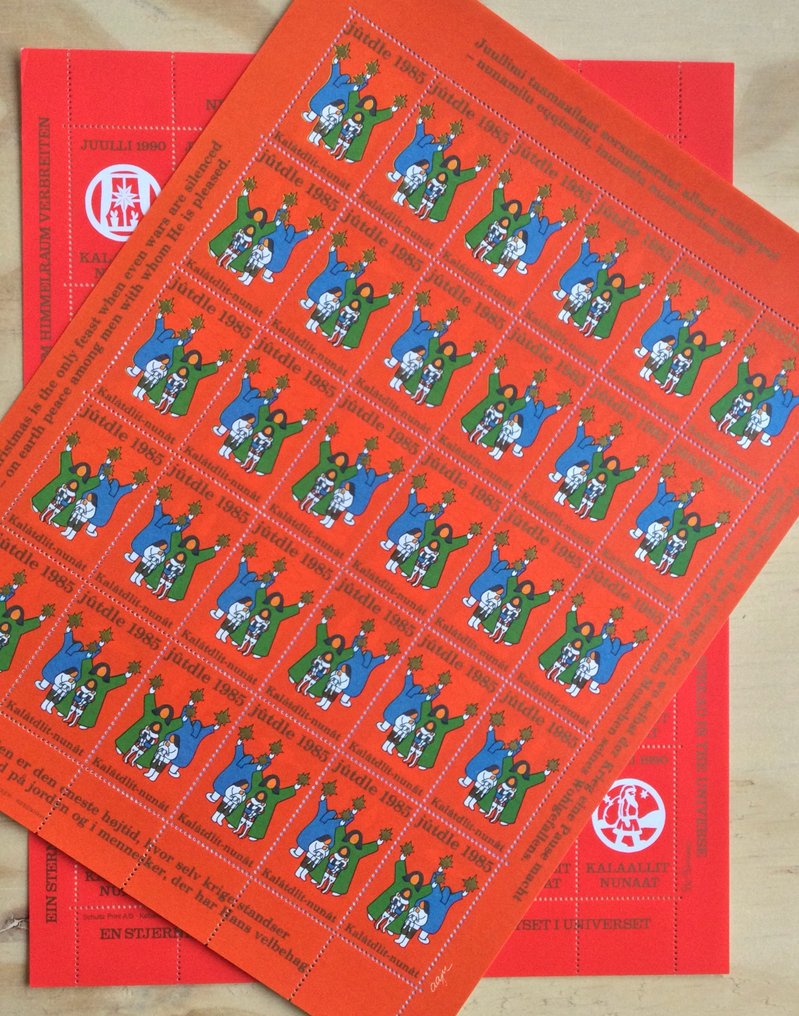 Isole Faeroe 1967/1999 - In Scandinavia, vari fogli di francobolli di Natale e di Capodanno coprono il periodo dal 1967 al #4.3