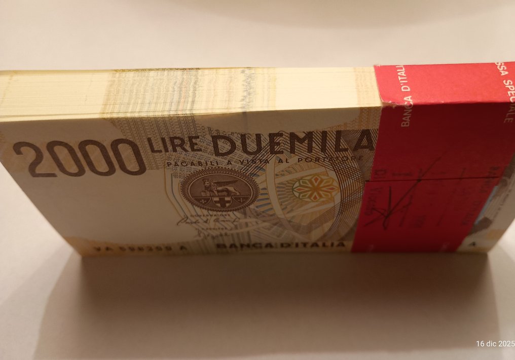 Ιταλία. - 100 x 2.000 Lire 24/10/1990 Volta - Gigante BI 60 #2.1