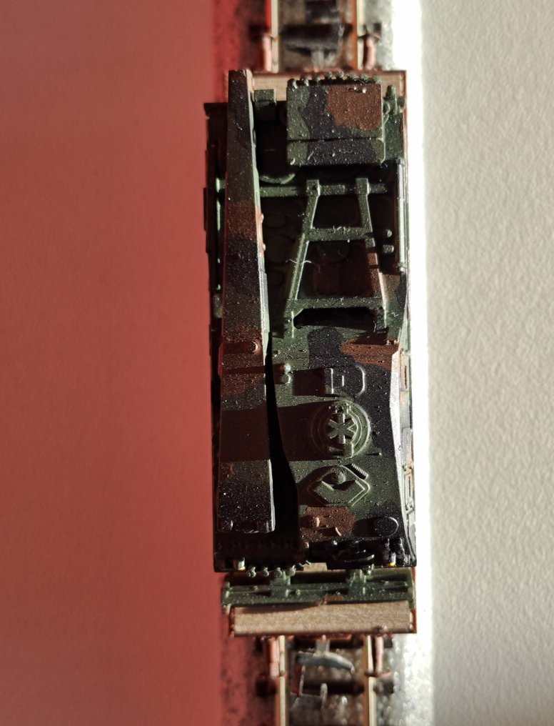 Roco N - 25182 - Model train wagon (1) - Leopard recovery tank on heavy-duty freight wagon - ÖBB #3.2