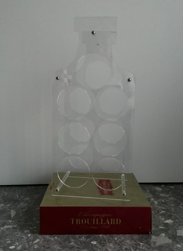 Wine rack - plexiglass - Space age-vintage 53cm #4.3