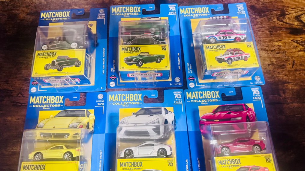 Matchbox 1:64 - Modellino di auto (6) - Assorted Matchbox Collectors cars (6) #1.0