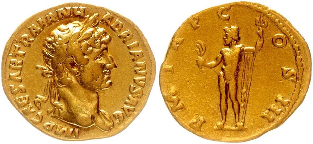 Impero romano. Adriano (117-138 d.C.). Aureus Rom - Neptune #1.0