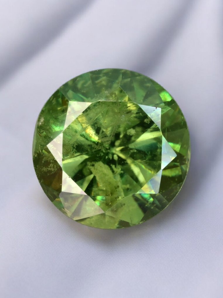 没有保留价 绿色 翠榴石  - 3.23 ct - 国际有色宝石协会（ICA GemLab） - 使用马尾草 #1.0