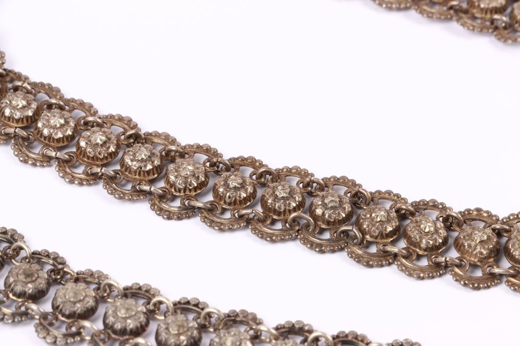 Sans prix de réserve - Ensemble de bijoux 2 pièces Argent - ensemble de repousses #3.2