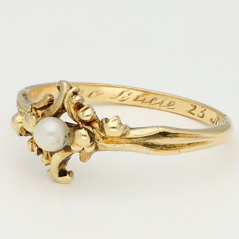 Ring - 18 kt. Yellow gold - Parel #1.0