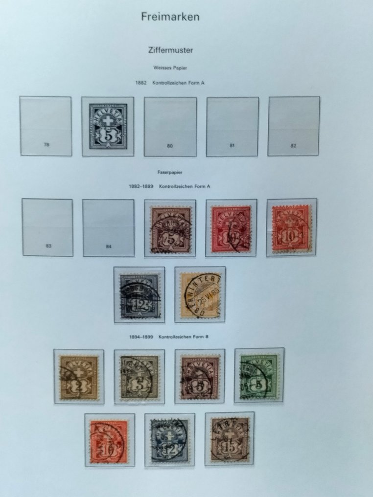 Schweiz 1878/1979 - Udvidet samling Schweiz i Muller Album #3.2