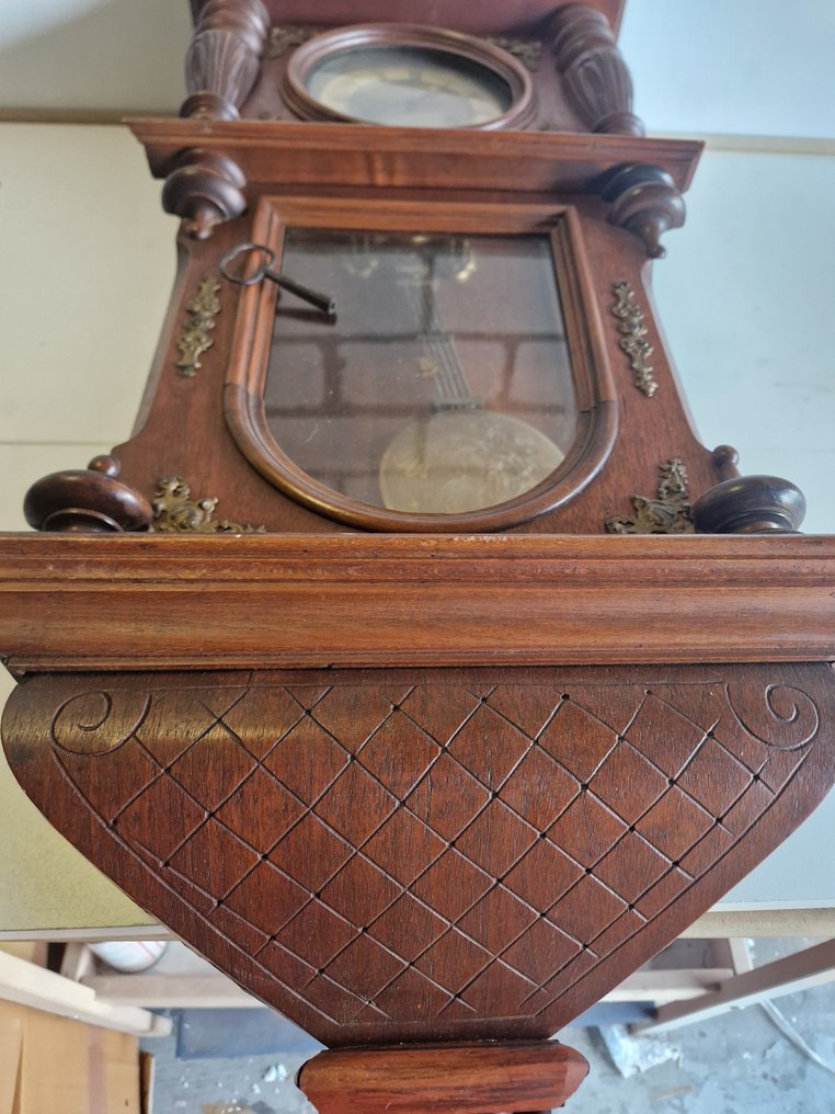 Óra -   Fa, Bronz, Sárgaréz - 1920-1930 - Falióra #2.1