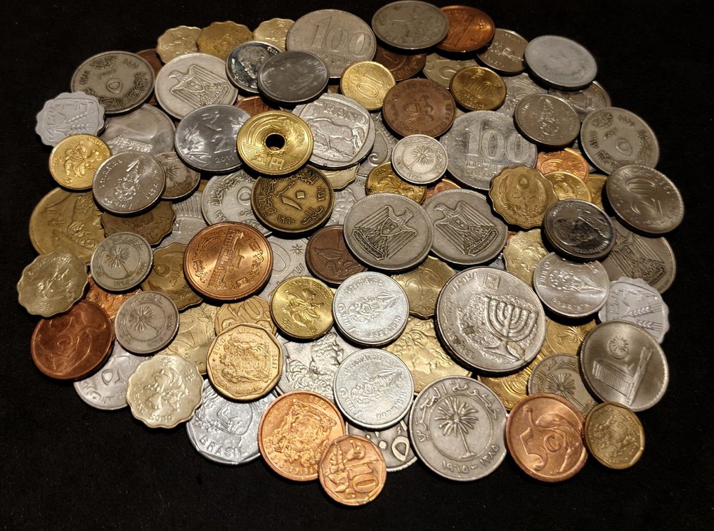 Welt. Exotic Collection of 100+ Coins from different countries (Ohne mindestpreis) #1.0