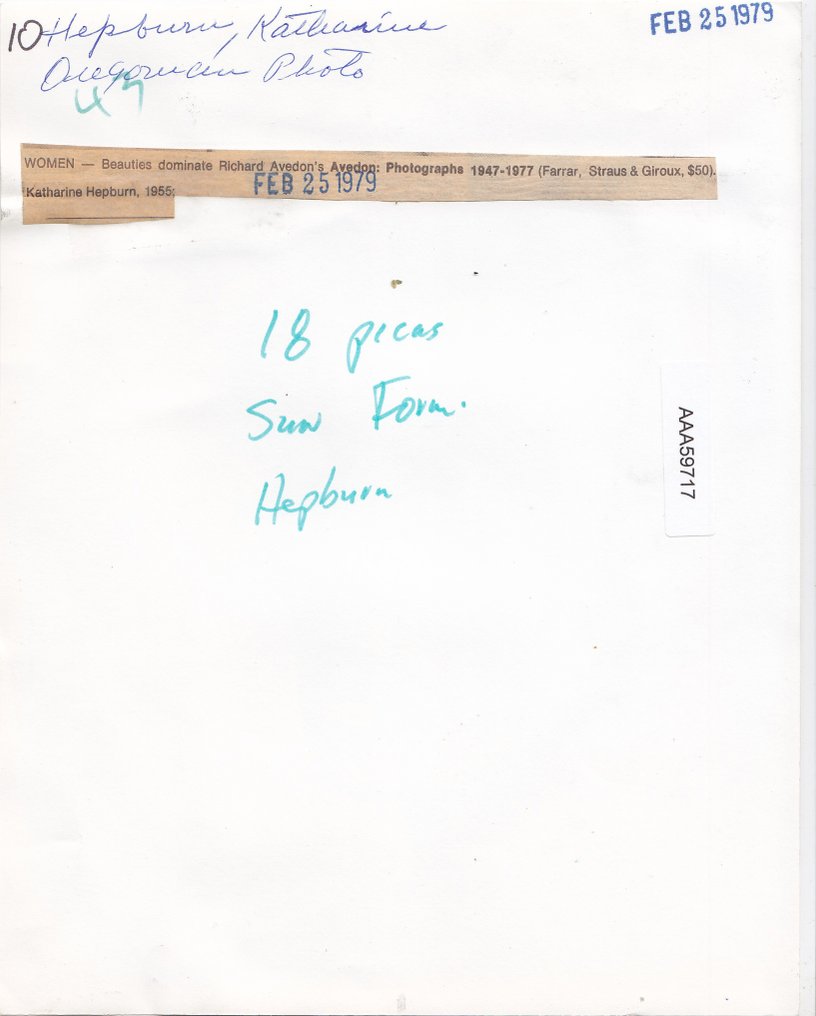 Richard Avedon (1923–2004) - Katharine Hepburn #3.2