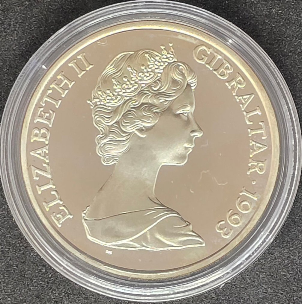 Γιβραλτάρ. 1 Crown 1993 2 x (χωρίς τιμή ασφαλείας) #2.1