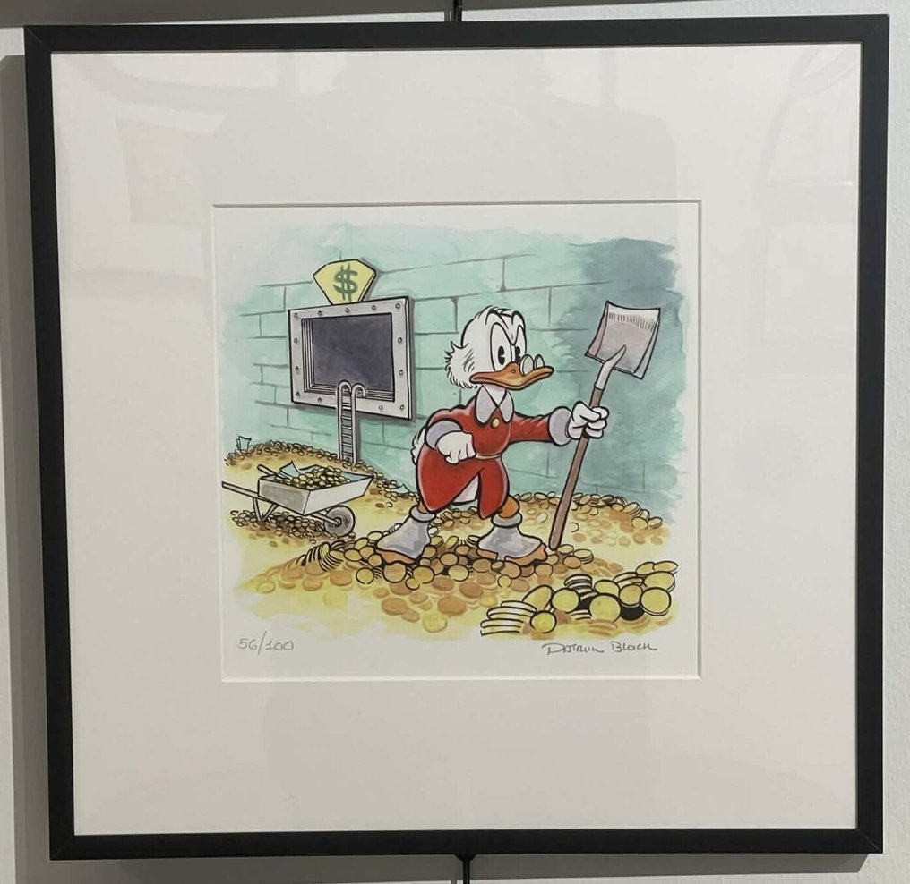 Patrick Block - Hard Labor - limited edition, framed, signed and numbered Scrooge giclée #1.0