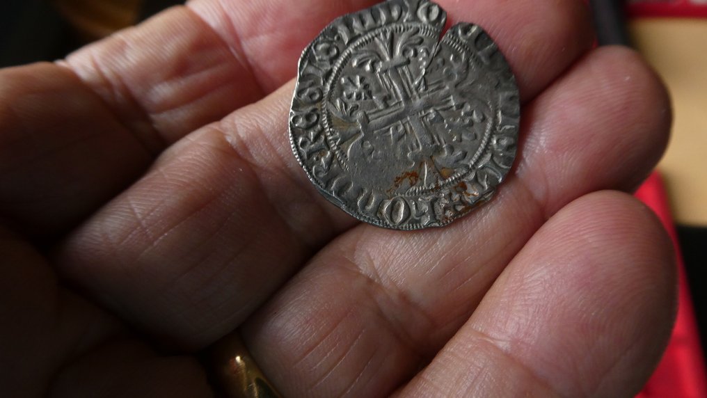 意大利， 那不勒斯王国 Roberto D'Angiò (1309-1343). Gigliato  (没有保留价) #3.2