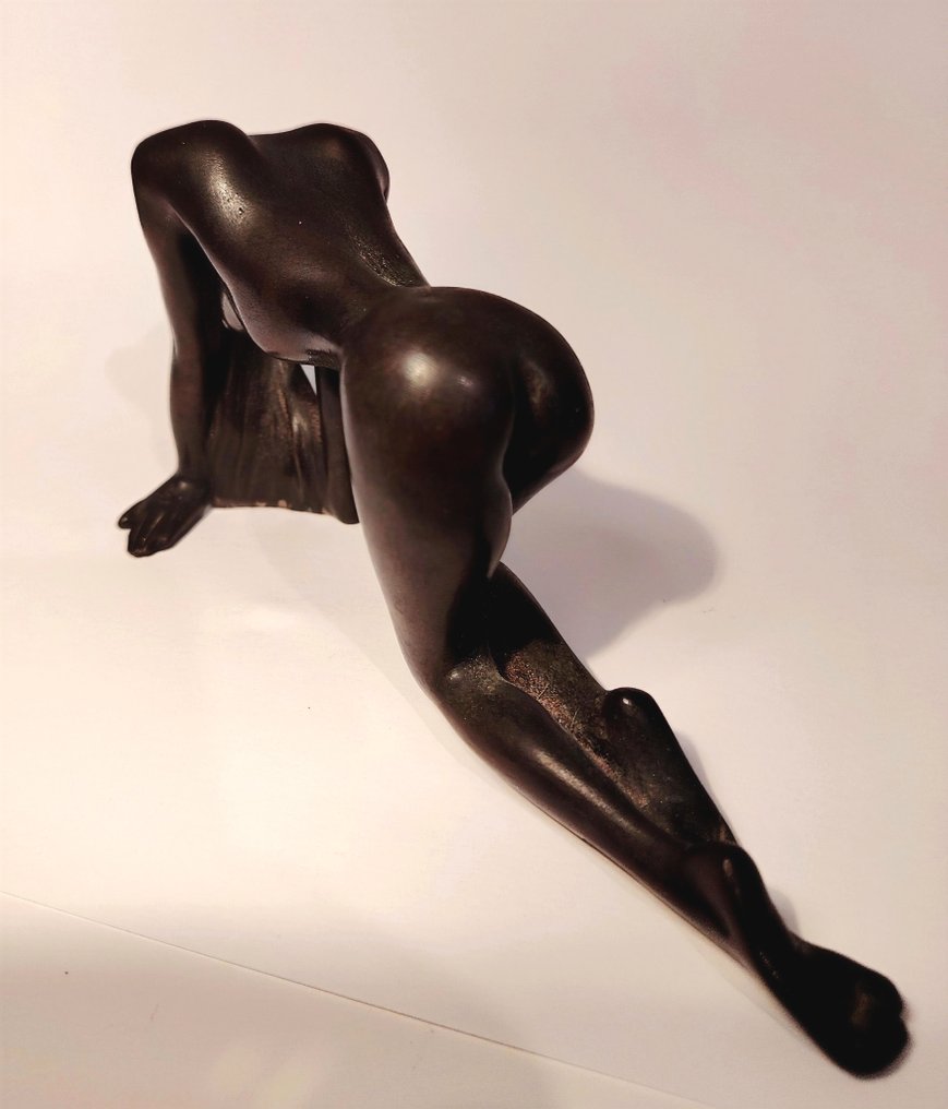 雕塑, Jacques Le Nantec - Nudo femminile - 19 cm - 铜绿青铜 #1.0
