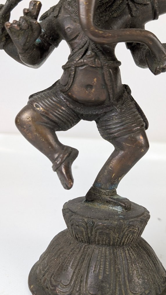 Άγαλμα, Beeld dansende Ganesha - 22 cm - Μπρούντζος - 1980 #1.0