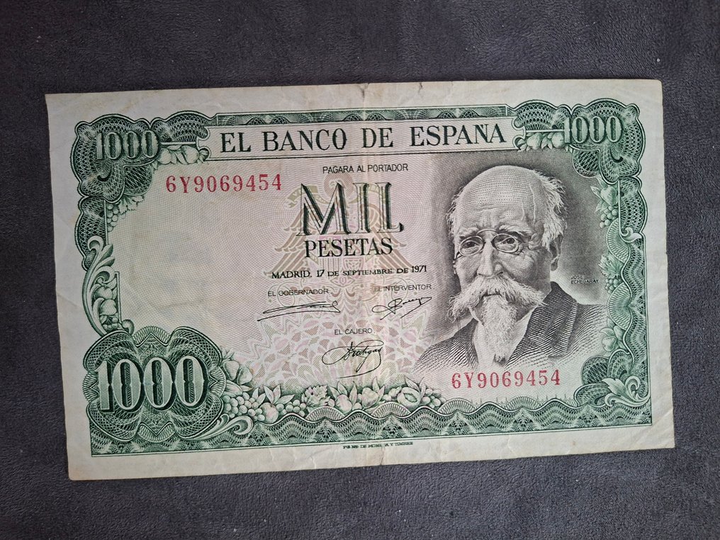 Spania. - 9 banknotes - various dates (Fără preț de rezervă) #1.0