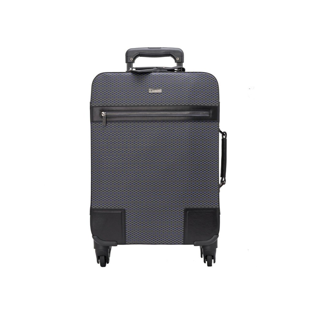 Testoni Bologna Suitcase Travel Luggage Trolley Cloud OPTICAL Calf - Kuffert med hjul #1.0