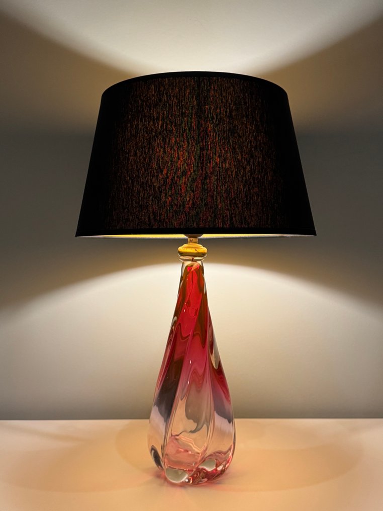 Val Saint Lambert - René Delvenne - Lampe de table - Cristal #1.0