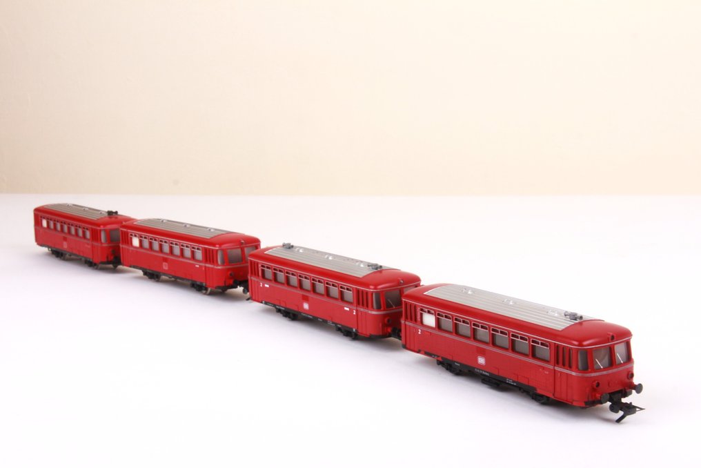 Fleischmann H0 - 4400 - Togsett (4) - Railbus med fire togsett - DB #1.0