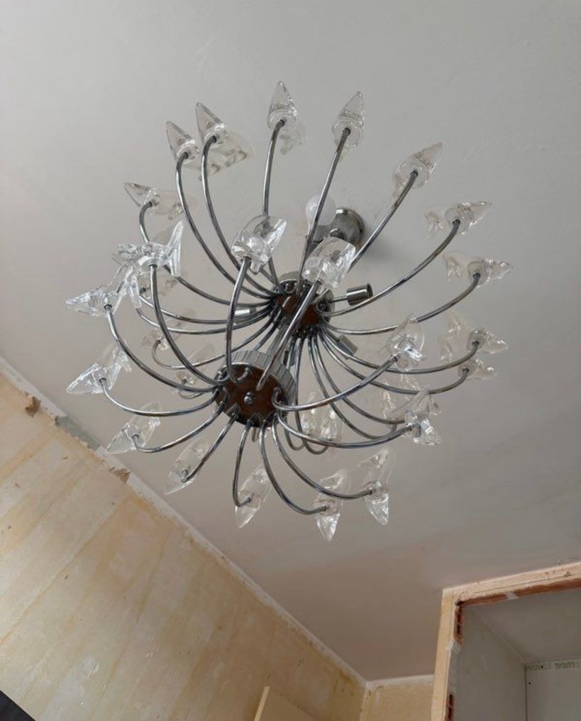 枝形吊灯 - 镀铬 - Lustre Spoutnik 复古 #1.0