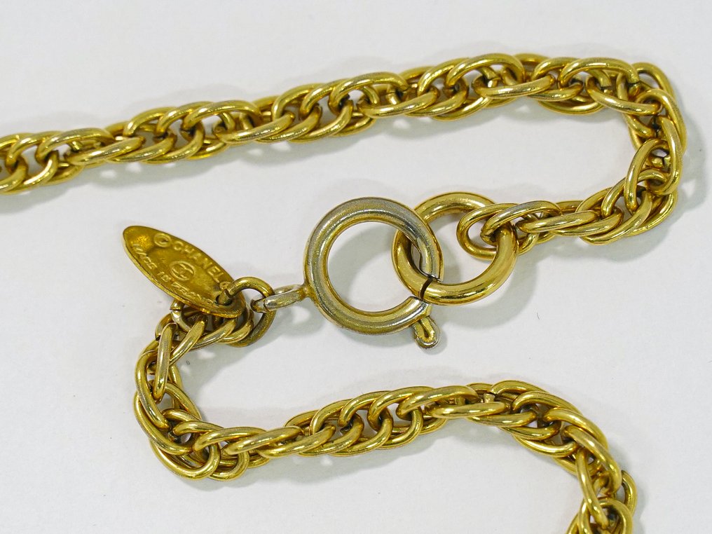 Chanel - Gullplattert - Halskjede #2.1