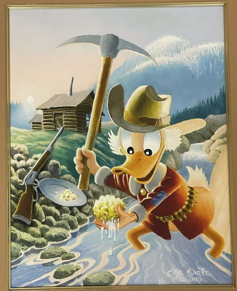 Carl Barks - Eureka, A Goose Egg Nugget! - fine art Carl Barks giclée #1.0