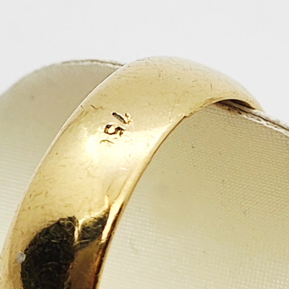 戒指 - 18K包金 黄金 -  0.24ct. tw. 钻石 (天然)  #4.3