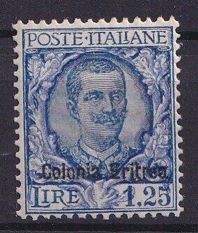 Olasz Eritrea 1928/1929 - Olaszország bélyegzők, felülnyomva 'Colonia Eritrea' felirattal, nn.123/127.MNH**. Spl. Katalógus - Sassone s.26 #4.3