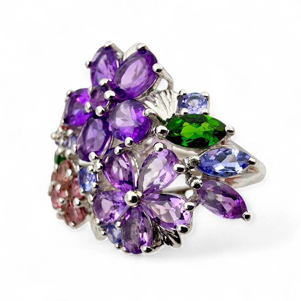 Zonder minimumprijs - Ring Zilver - (Gecertificeerd) #4.3