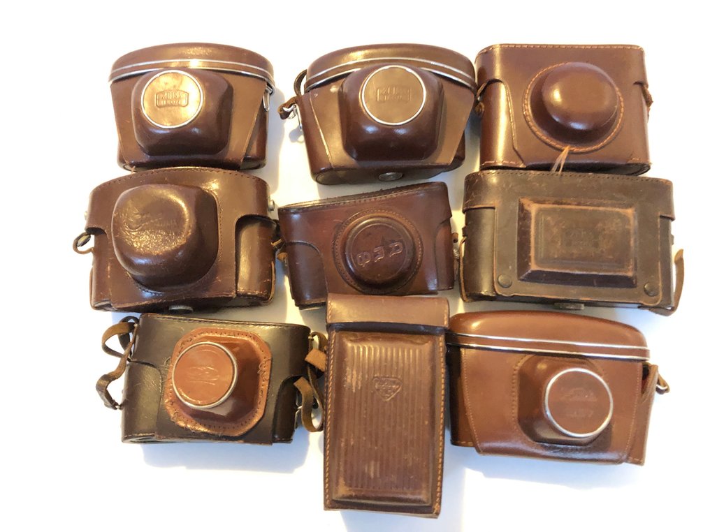 FED, Zeiss Ikon Rolleicord, Kiev etc. set of ever ready cases Mala para câmera #1.0