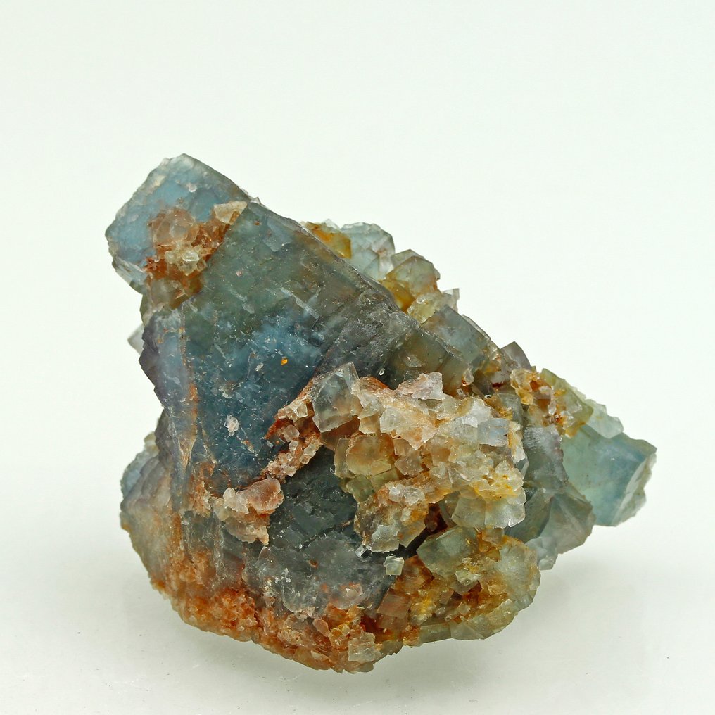 分区蓝色萤石 水晶 - 高度: 4.6 cm - 闊度: 4.3 cm- 139 g #3.2