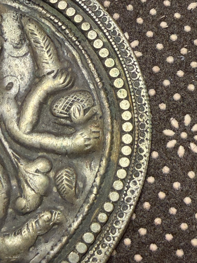 2 amuleti vintage indiani, amuleto della dea Kali, pendente della dea Kali - Argento - India - metà del XX secolo #4.3