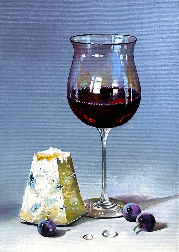 Alexander Nakonechny (1971) - Red wine and cheese #1.0