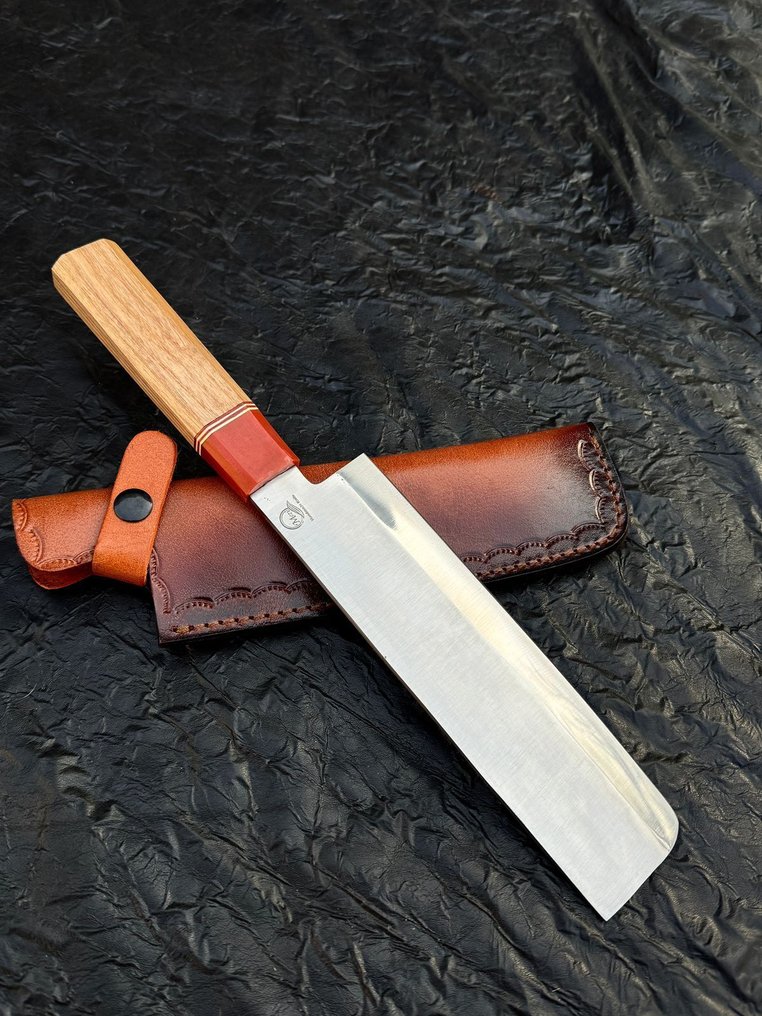 厨刀 - 日式风格。手工厨房刀，厨师刀，ASH木，Risen 10/54 - 亚洲 #4.3