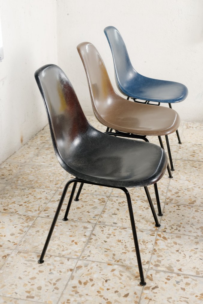 Herman Miller - Charles & Ray Eames - Καρέκλα (6) - DSX - Χάλυβας, Υαλοβάμβακας (Φάιμπεργκλας) #4.3